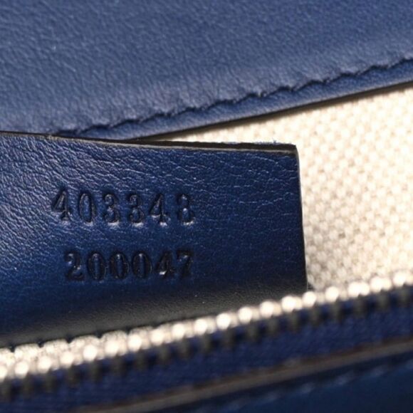 Gucci Calfskin Bee Embroidered Medium Dionysus Shoulder Bag White Blue R… - Picture 10 of 10